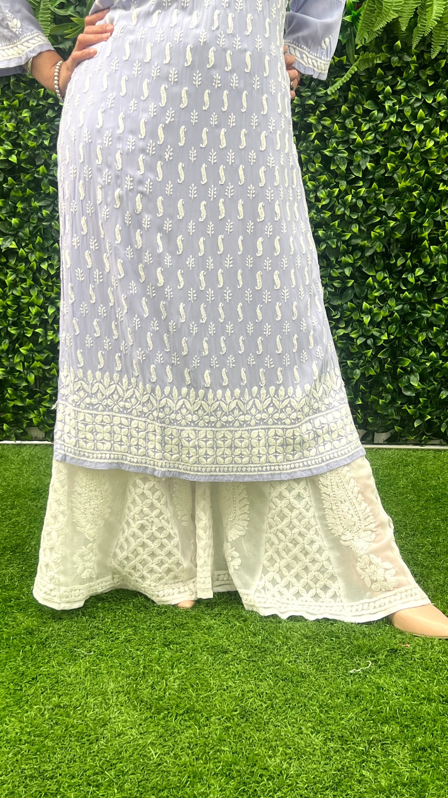 Chikankari Kurta Modal Fabric Heavy Handwork